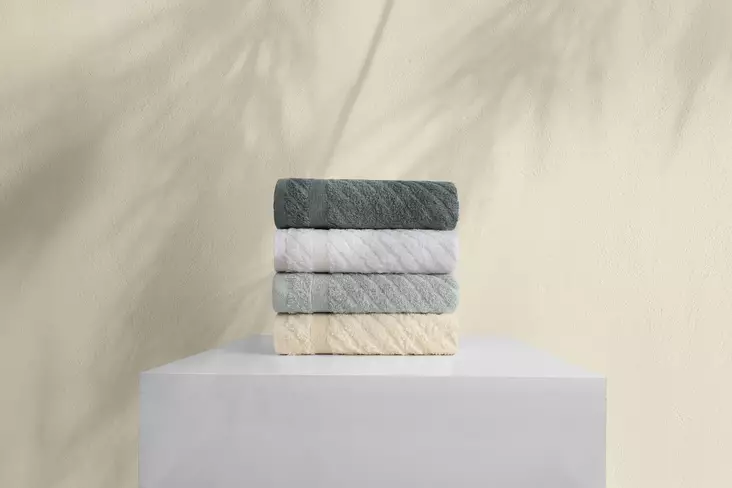 Tvätthandduk Set Mijölnir Flerfärgad 100% Bomull 50x90 cm 4 Delar - Handdukar - 8683743314737 - 1