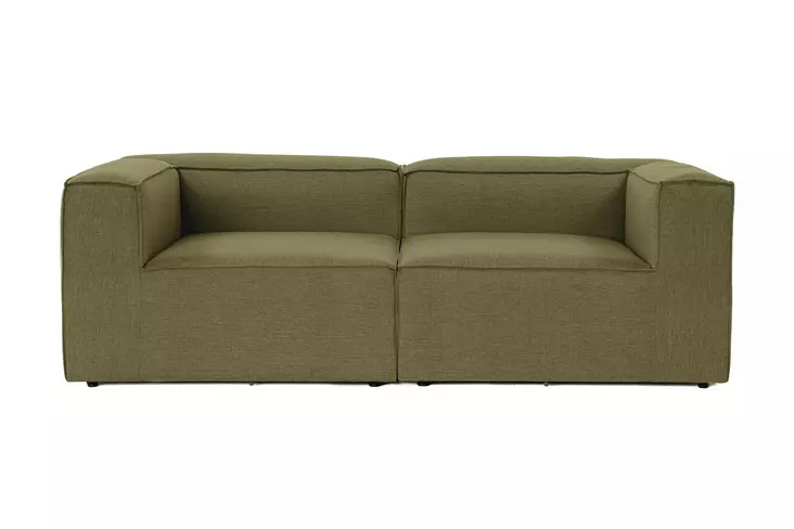 2-sits soffa Atelier del Sofa Fora Grön Linne 214x105x66 cm - Soffor - 8684282395867 - 1