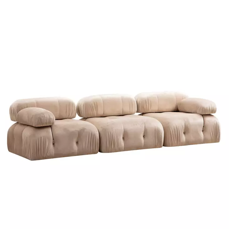 3-sits soffa Atelier del Sofa Bubble Cream Polyester 288x95x75 cm - Soffor - 8683743023127 - 1