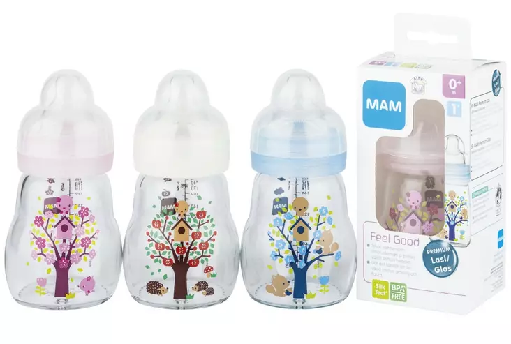 Ainu MAM Feel good lasinen tuttipullo - Barntillbehör - 9001616504907 - 1