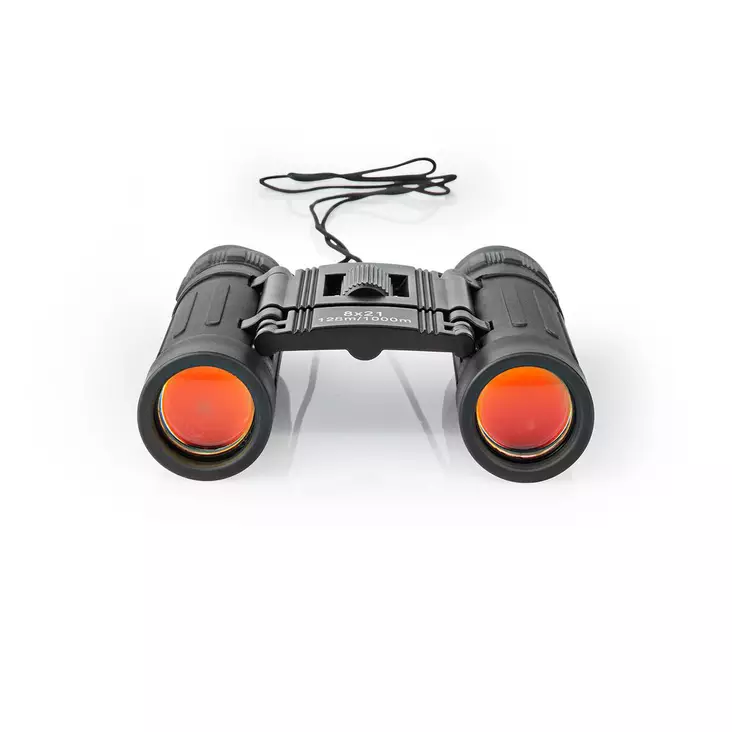 Binocular | Förstoring: 8 x | Objektivlinsdiameter: 21 mm | Synfält: 128 m | Resväska ingår | Svart - Kikare och teleskop - 5412810330867 - 1