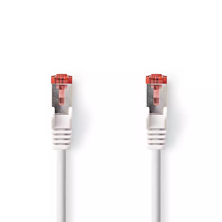CAT6 Nätverkskabel | RJ45 hane | RJ45 hane | S/FTP | 0.25 m | Inomhus | Rund | LSZH | Vit | Låda - Dator och nätverk - 5412810423897 - 1