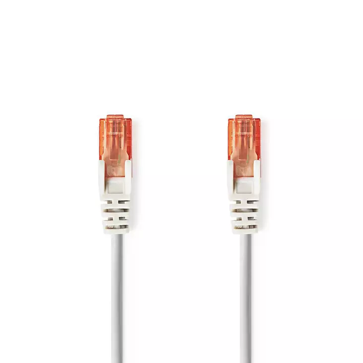 CAT6 Nätverkskabel | RJ45 hane | RJ45 hane | U/UTP | 2.00 m | Rund | PVC | Grå | Kuvert - Nätverkskablar - 5412810276967 - 1