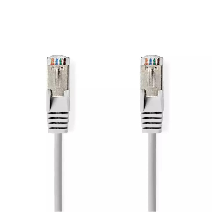 CAT6a nätverkskabel | SF/UTP | RJ45 hane | RJ45 hane | 7.50 m | Rund | PVC | Grå | Tag - Dator och nätverk - 5412810325177 - 1