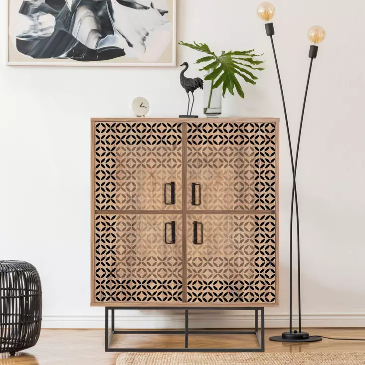 Förvaringsskåp Hanah Home Quantum Solo Furu Spånskiva 93x115x36 cm - Skåp och byråer - 8683743422357 - 1