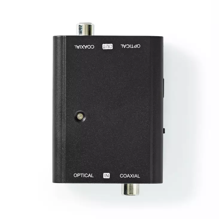 Digital Audio Omvandlare | Tvåvägs | Ingång för audio/video/dataanslutningar: 1x S/PDIF (RCA) Female / 1x Toslink Female | Audio / video / dataanslutningar utgång: 1x S/PDIF (RCA) Female / 1x TosLink Female | Instruktionsbok | Svart - Ljudomkopplare och fördelare - 5412810327447 - 1