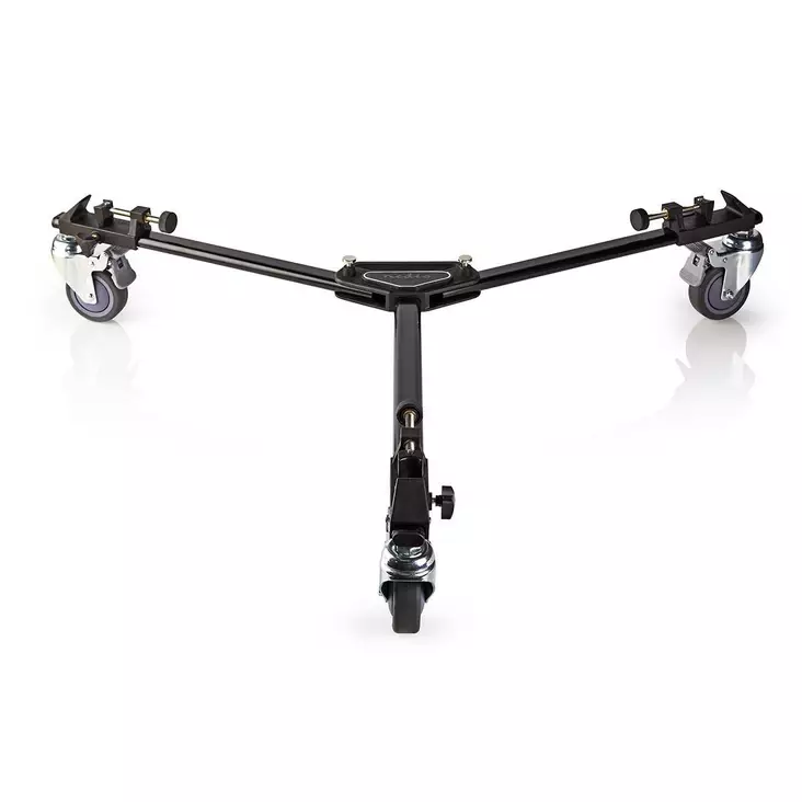 Tripod Dolly | Maximal lastkapacitet: 20.0 kg | Tripod diameter räckvidd: 29.0 mm | Resväska ingår | Benlås | Aluminium | Svart - Kamerastativ - 5412810292387 - 1