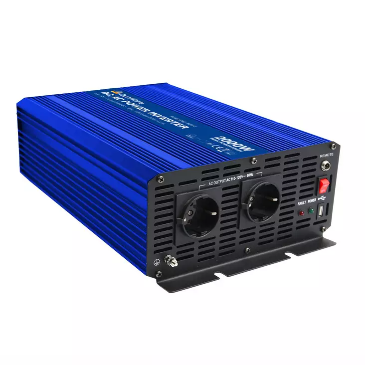 DunWore PS 12V 2000 W sinusinverter - Växelriktare och laddare - 6438014353937 - 1