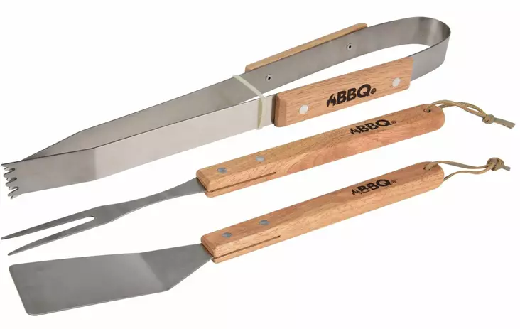 Grillausvalinesetti puukahvalla 3-os - Köksredskap - 8719202900927 - 1
