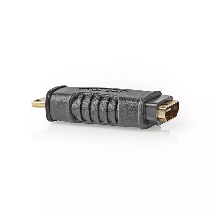 HDMI Adapter | HDMI Micro kontakt | HDMI Utgång | Guldplaterad | Rak | ABS | Svart | 1 st. | Låda - Videokontakter och pluggar - 5412810289967 - 1