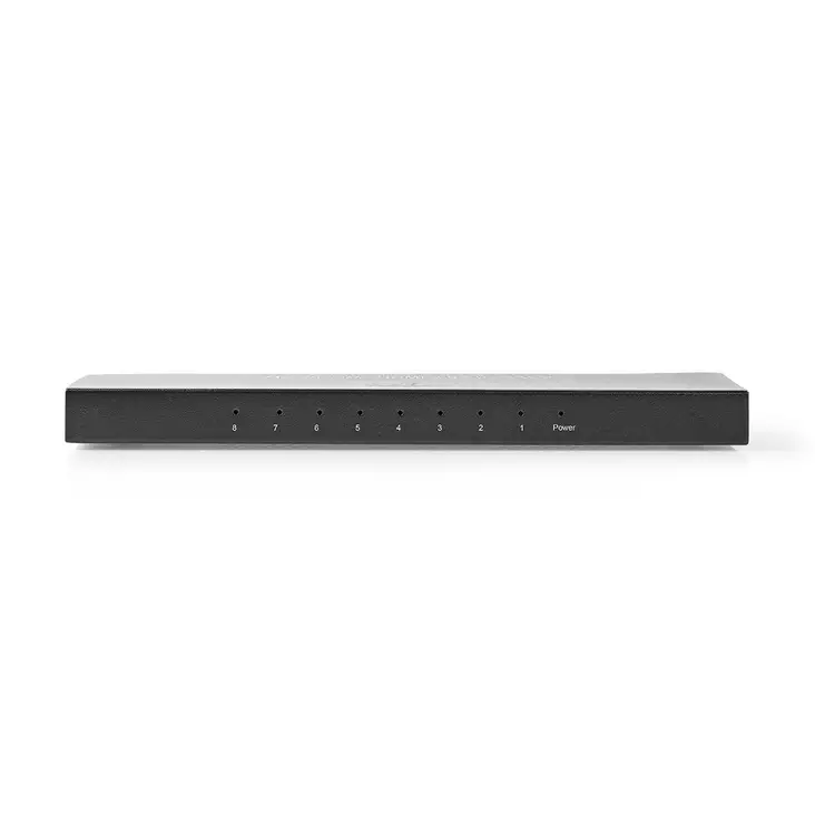 HDMI Splitter | 8-Port port(s) | 8x HDMI Output | 4K@60Hz | 18 Gbps | Metall | Antracit - Videoväxlar och fördelare - 5412810320127 - 1