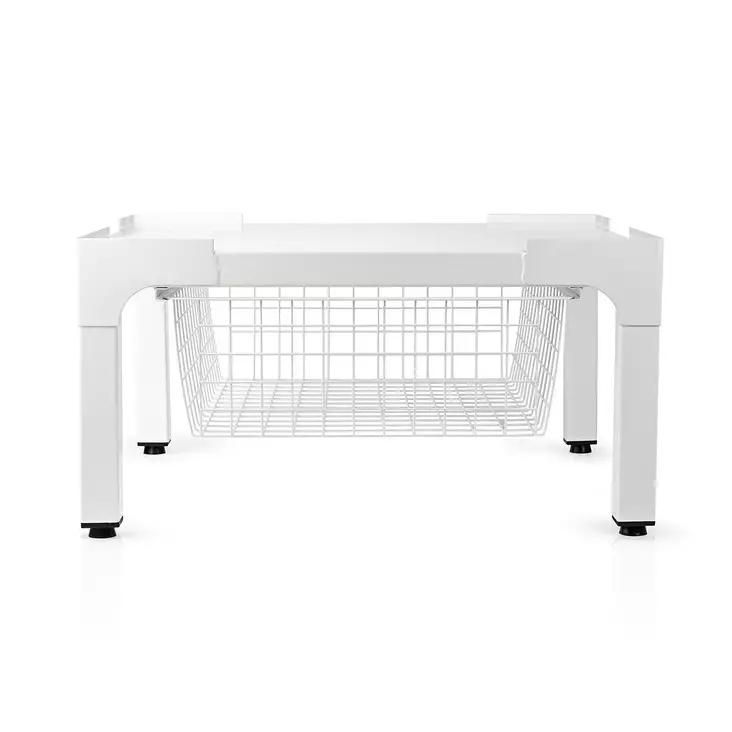 Stativ för Tvättmaskin och Torktumlare | Trådkorg | 200 kg | Vit - Reservdelar - 5412810302147 - 1