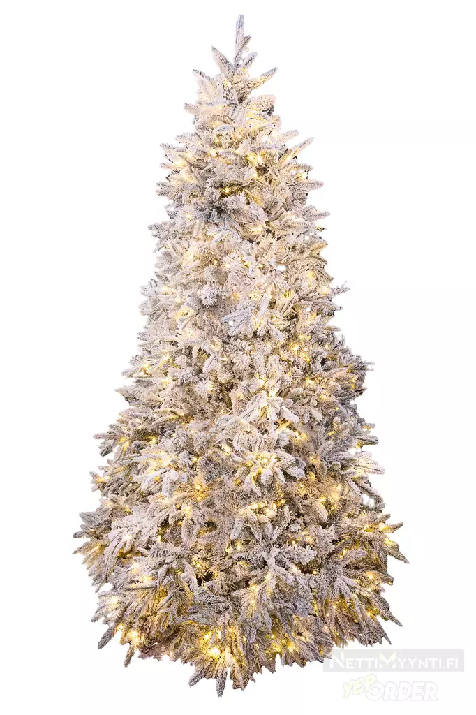 Joulukuusi Aito Huurre LED 210 cm - Julgranar - 6438168114057 - 1