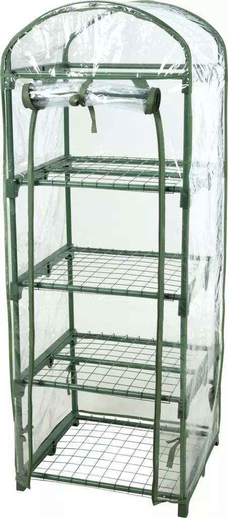 Växthus 4 Hyllor - Rymlig och Praktisk - Växthus - 8720573944007 - 1