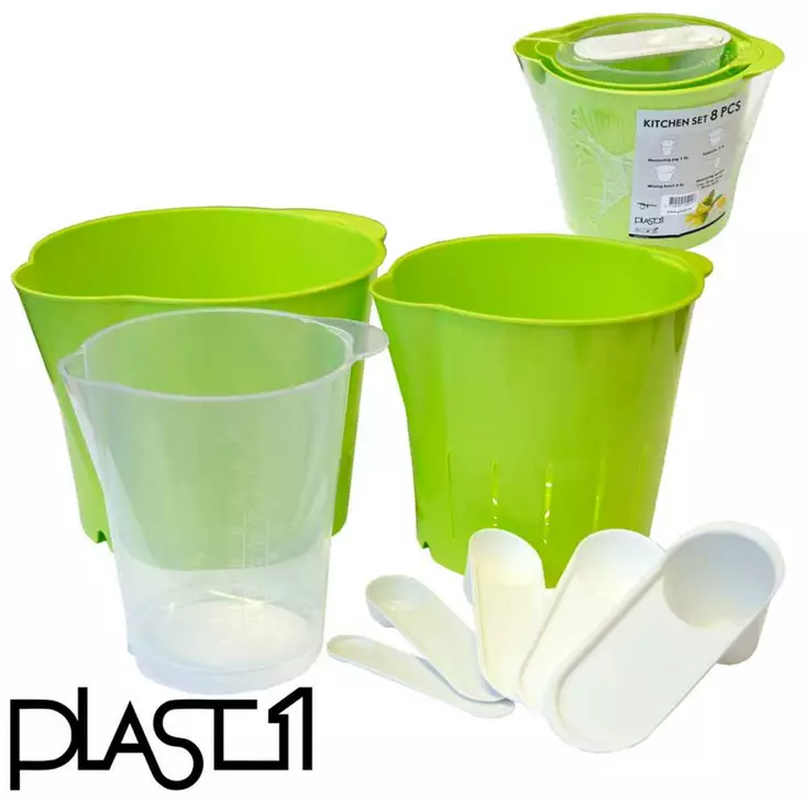 Keitti=C3=B6sarja kulho + siivil=C3=A4 + mitat - Köksredskap - 5710255152007 - 1