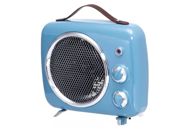 L=C3=A4mp=C3=B6puhallin Retro sininen 2000 W=20 - Värmefläktar och elradiatorer - 6410416109237 - 1