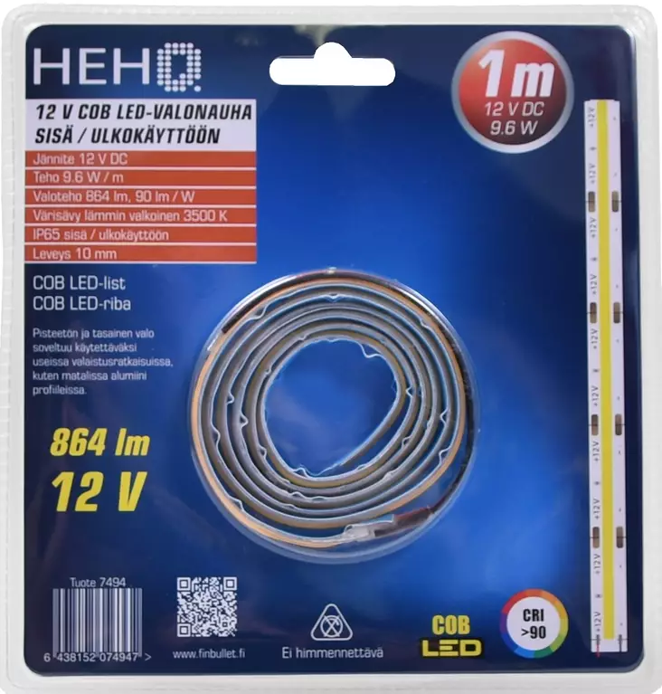 LED COB Valonauha 1 m 12 V - Ljusslingor - 6438152074947 - 1