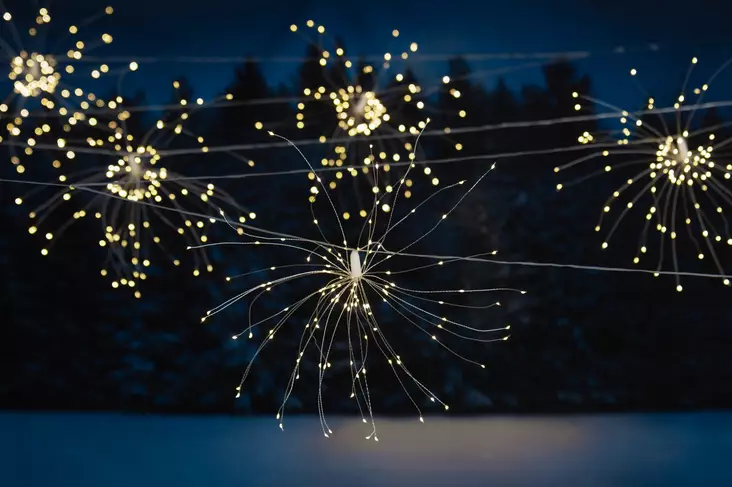 Led-valoketju s=C3=A4dehtiv=C3=A4 t=C3=A4hti - Ljusslingor - 6410416165387 - 1