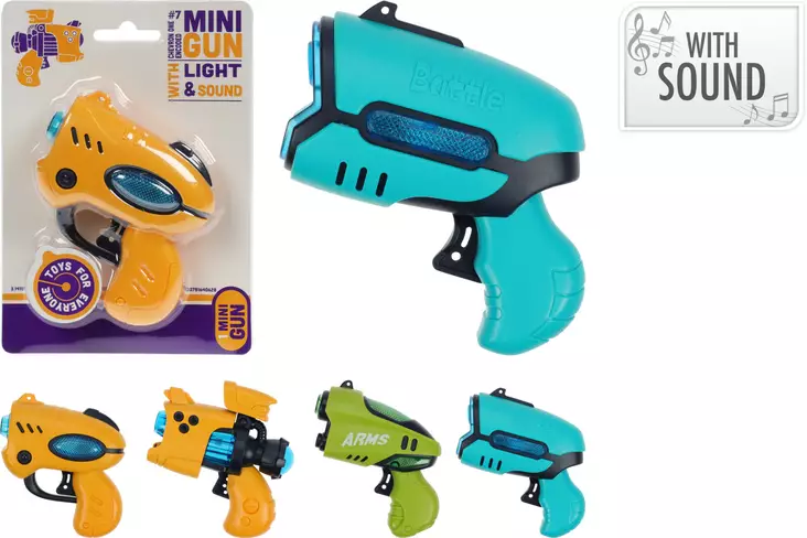 Lelupyssy 10cm valolla ja =C3=A4=C3=A4nell=C3=A4 - Leksaksvapen - 8720573303057 - 1