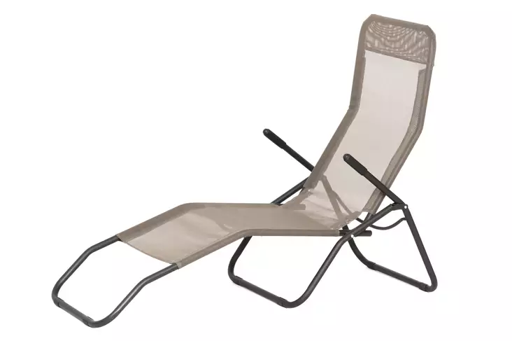 Lepotuoli Siesta harmaa - Trädgårdsstolar och soffor - 6410412654977 - 1