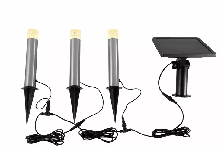 Luxor Solar 3-osainen 3000K - Solcellslampor - 6435200285737 - 1