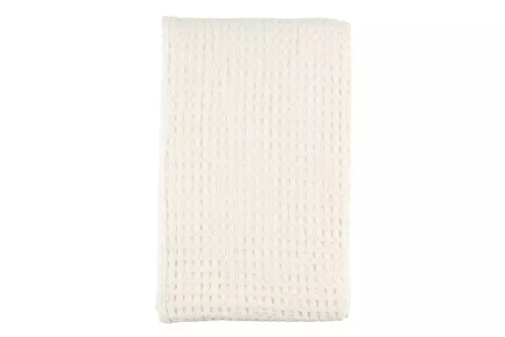 P=C3=A4iv=C3=A4peite Waffle valkoinen 150 x 250 cm - Överkast och plädar - 6410413350007 - 1