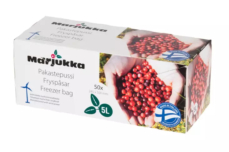 Pakastepussi Marjukka 5 l 50 kpl - Matlådor och matförvaringsbehållare - 6410413200807 - 1