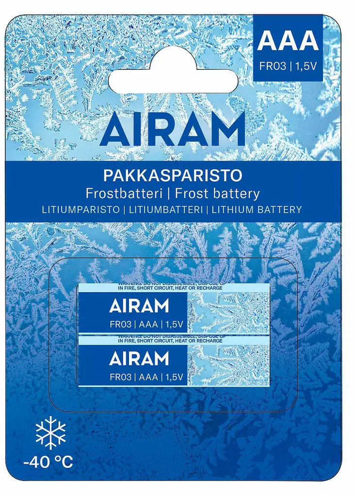 Pakkasparisto litium AAA FR03 2-pack - Andra batterier och ackumulatorer - 6435200301307 - 1