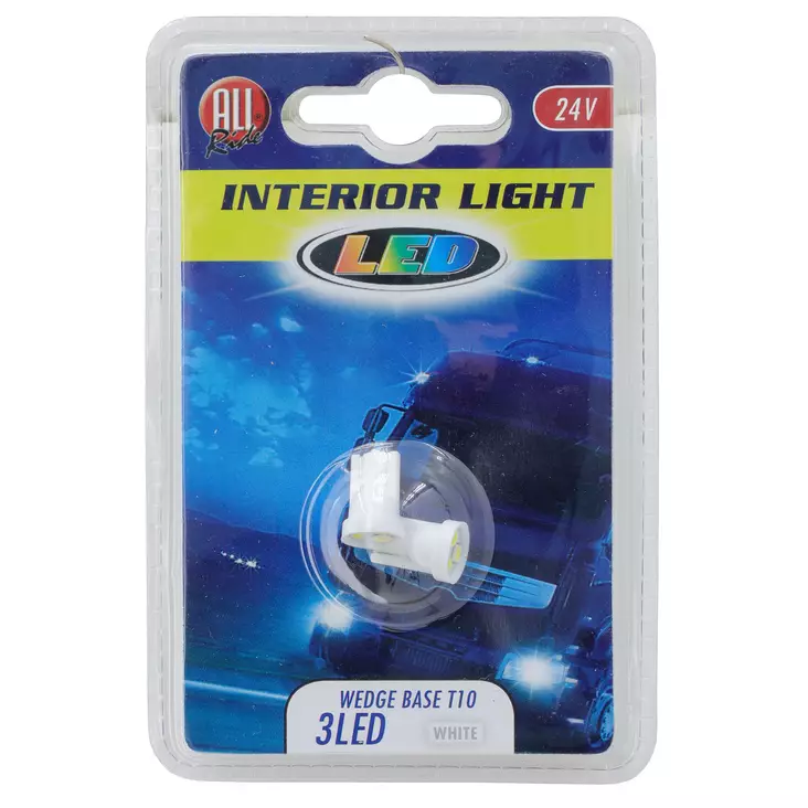 Polttimopari 24V 3led T10 valkoinen - Strålkastare och glödlampor - 8711252357287 - 1