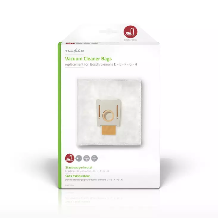 Dammsugarpåse | 4 st. | Syntetisk | Säljs mest för: Bosch / Siemens | Vit - Dammsugarpåsar - 5412810285587 - 1