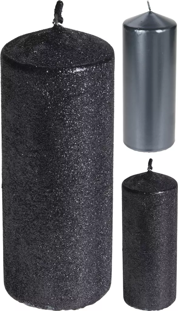 P=C3=B6yt=C3=A4kynttil=C3=A4 tumman harmaa 18cm 30h - Ljus och lyktor - 8719987653537 - 1