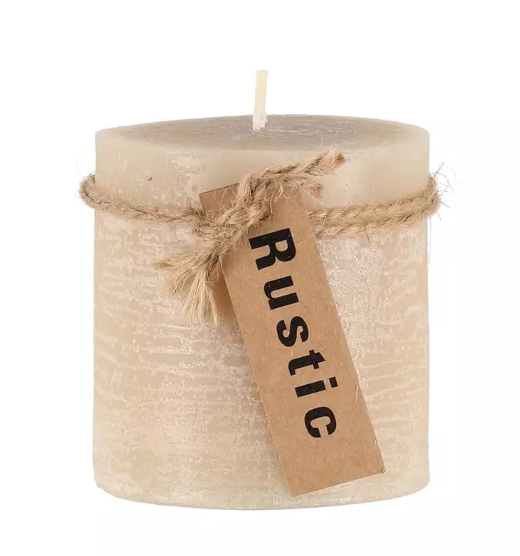 P=C3=B6yt=C3=A4kynttil=C3=A4 vaalea beige 7x7 cm Polar - Ljus och lyktor - 6410416105277 - 1