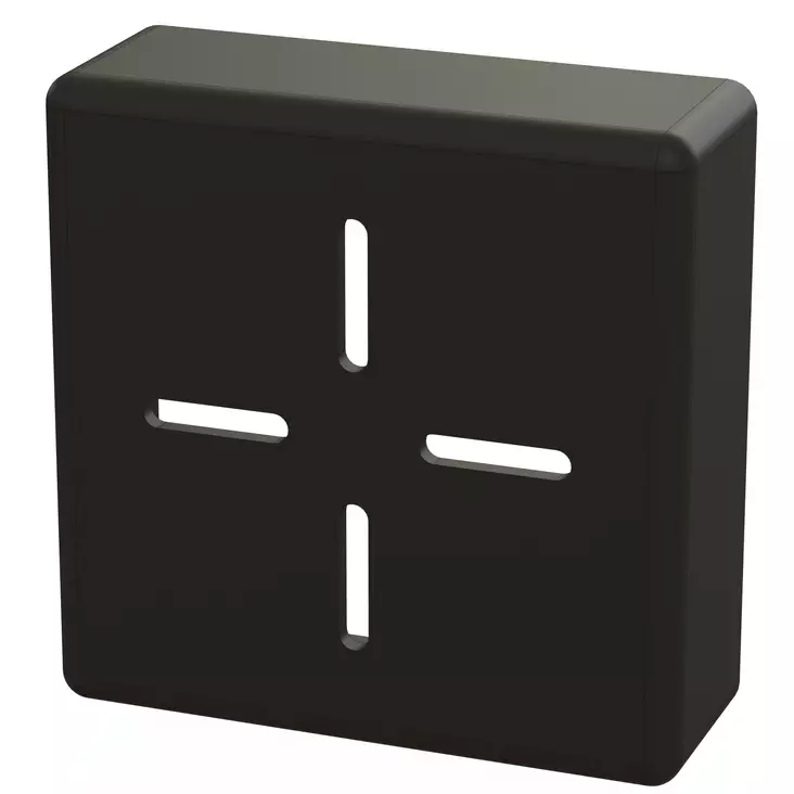 Railock 40 monteringsskena gavel, svart - Panelställ och fästen - 6438014358017 - 1