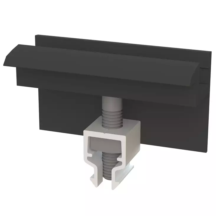 Railock Clickfix svart ändfäste för solpaneler med en ramhöjd på 30mm - Panelställ och fästen - 6438014357997 - 1
