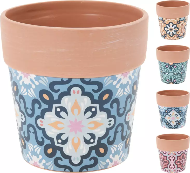 Kruka Mosaikmönster Ø 14 cm - Krukor - 8720573555647 - 1