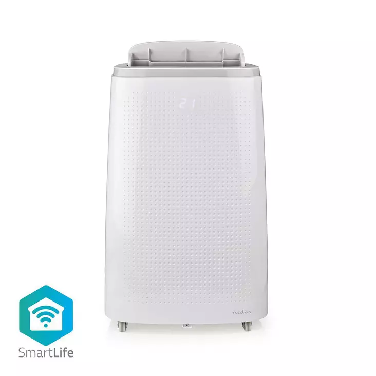 SmartLife 3-i-1 Luftkonditionering | Wi-Fi | 16000 BTU | 140 m³ | Avfuktning | Android / IOS | Energiklass: A | 3 hastighetsinställning | 65 dB | Vit - Fläktar och luftkonditioneringsapparater - 5412810333707 - 1