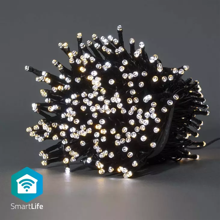 SmartLife Julbelysning | Sträng | Wi-Fi | Varm till cool vit | 400 LED's | 20.0 m | Android / IOS - Dekorationsljus - 5412810404247 - 1