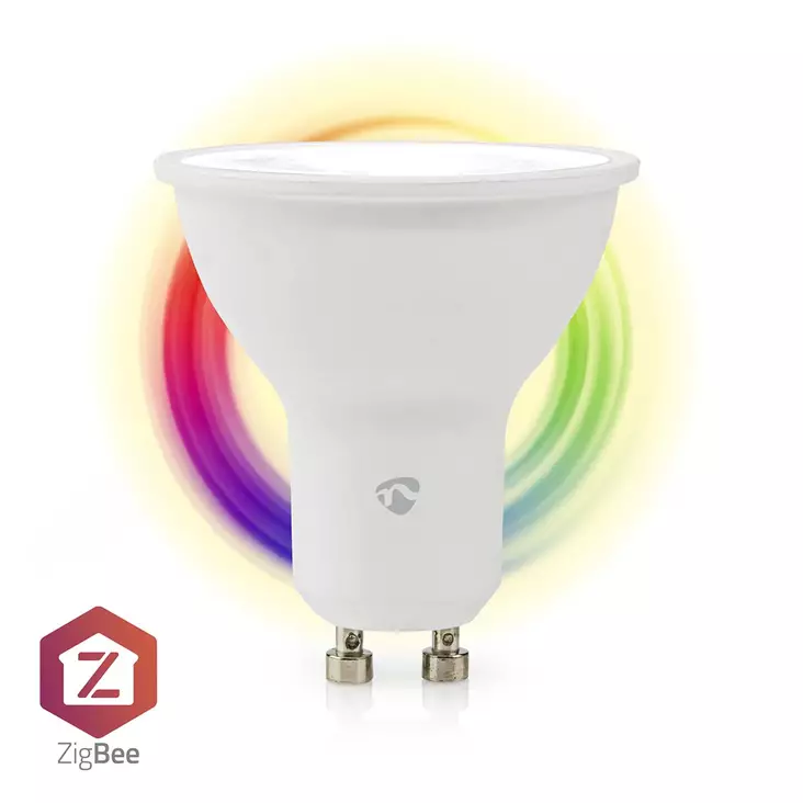 SmartLife Full Färg Glödlampa | GU10 | 345 lm | 4.70 W | RGB / Varm till cool vit | 2200 - 6500 K | Android / IOS | Spot | 1 st. - Ljuskällor - 5412810414437 - 1