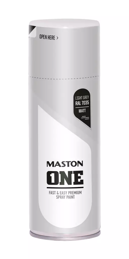 Spraymaali ONE - Matta Vaaleanharmaa - Sprayfärger - 6412490045487 - 1