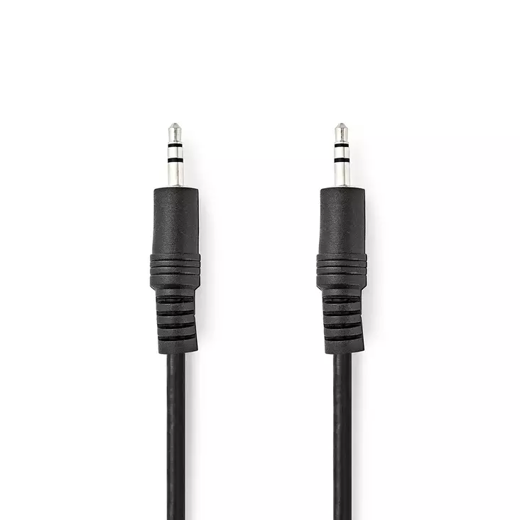 Stereoljudkabel | 3.5 mm Hane | 3.5 mm Hane | Nickelplaterad | 10.0 m | Rund | Svart | Label - Ljudkablar - 5412810419937 - 1