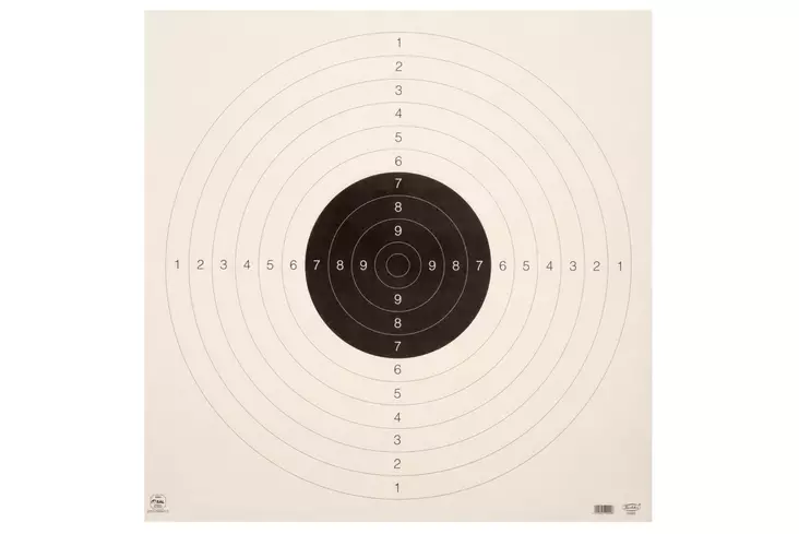 Tarkkuustaulu 55x55 cm 10 kpl Atom - Luftvapenammunition och tillbehör - 6410412998927 - 1
