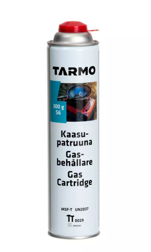 Kaasupatruuna 300 g Tarmo - Tändare, tändmaterial, gaser - 6410412116277 - 1