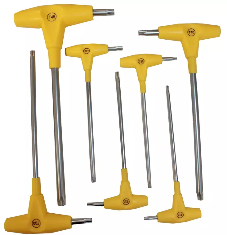 Torxavainsarjat-kahvalla 7-os. T15-45 - Verktygssatser - 6430074694517 - 1