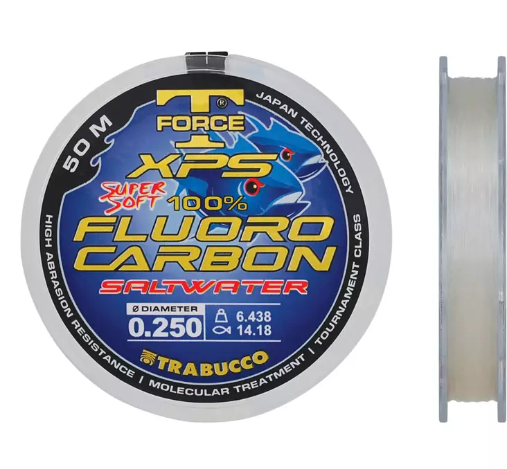 Trabucco T-Force Fluorocarbon SW 50m - Fiskelinor - 8054393020857 - 1