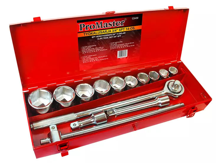 Verktygssats 3/4" 14-delar - Andra handverktyg - 6420286824307 - 1