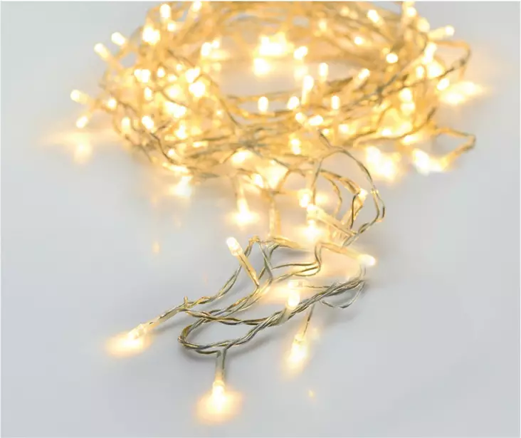 Valosarja paristok=C3=A4ytt=C3=B6inen 48 led l=C3=A4mmin valkoinen - Ljusslingor - 8719202266757 - 1