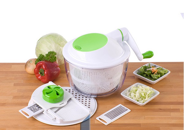 Grönsaksskärare + salladsslunga - Dagliga köksartiklar - 8711252317397 - 1