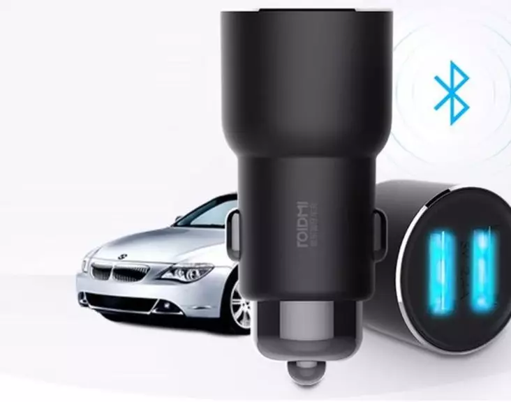 Xiaomi Roidmi 3S Bluetooth FM-l=C3=A4hetin -USB autolaturi - Kablar och adaptrar - 6970019140247 - 1