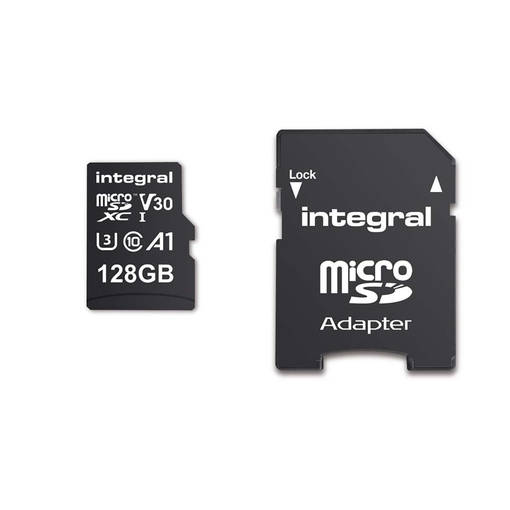128 GB höghastighets microSDHC/XC V30 UHS-I U3 minneskort - Minneskort och kortläsare - 5055288444577 - 1