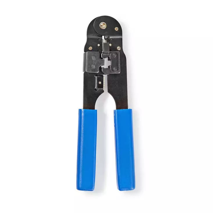 Crimp pliers | CAT5e / CAT6 / CAT6a | Skärande / Stripp / Tång | ABS / Stål | Blå - Kabelverktyg - 5412810467037 - 30
